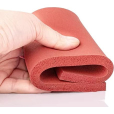 Rote Silikon-Schaum-Schaum. Silikon-Schaumdichtungsstreifen, hochtemperatur- und korrosionsbeständig, verschiedene Größen(200mm250mm10mm)