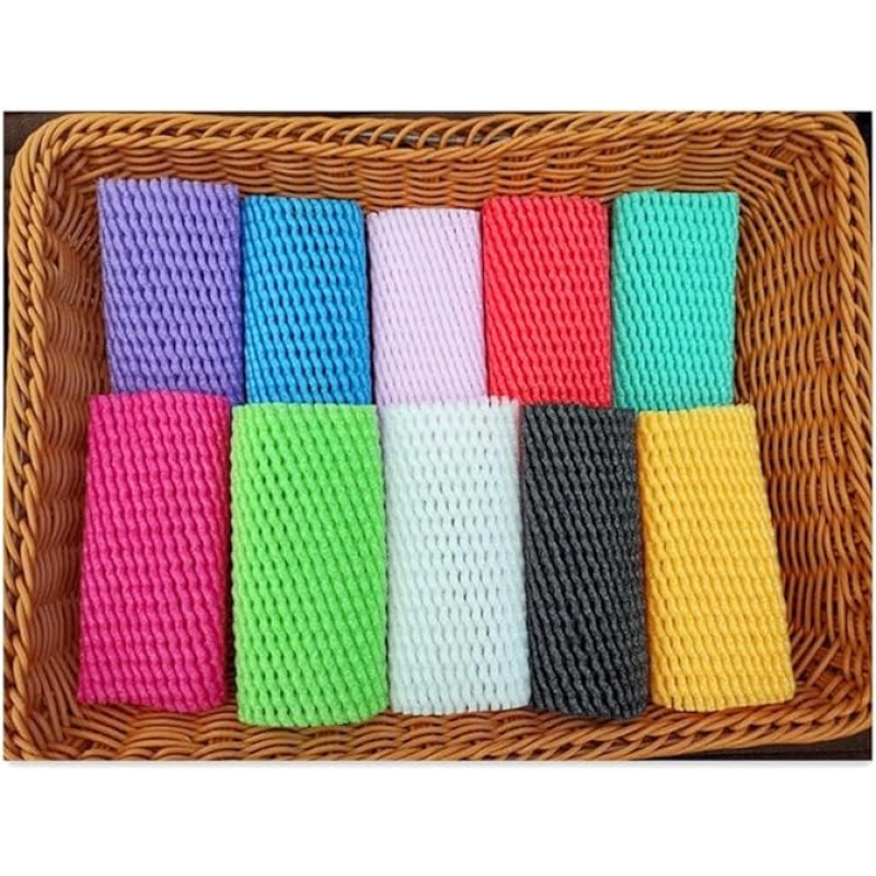 Schaumstoff-Netzhülle, for den Hausgarten, zerbrechliche Antikollisions-Transportverpackung, Verdickungsbeutel, Mischfarbe, 120 Stück(14x7cm)