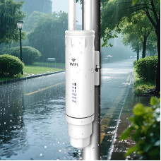 Lauko WLAN prieigos taškas, 1200 Mbit/s dviejų dažnių WLAN su 2 antenomis, 1 eterneto prievadas, 24 V PoE, WPS, MU-MIMO, IP66, palaiko AP / retransliatoriaus / maršrutizatoriaus režimą, skirtas patikimam naudojimui lauke