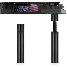 2 x GPU-Stützstütze, Aluminiumlegierung, GPU-Halterung, verstellbarer Ständer, Anti-Durchhängen für Grafikkarte, Grafikkarten-Unterstützung für verschiedene Benutzerhosts und Schutz Ihres PCs