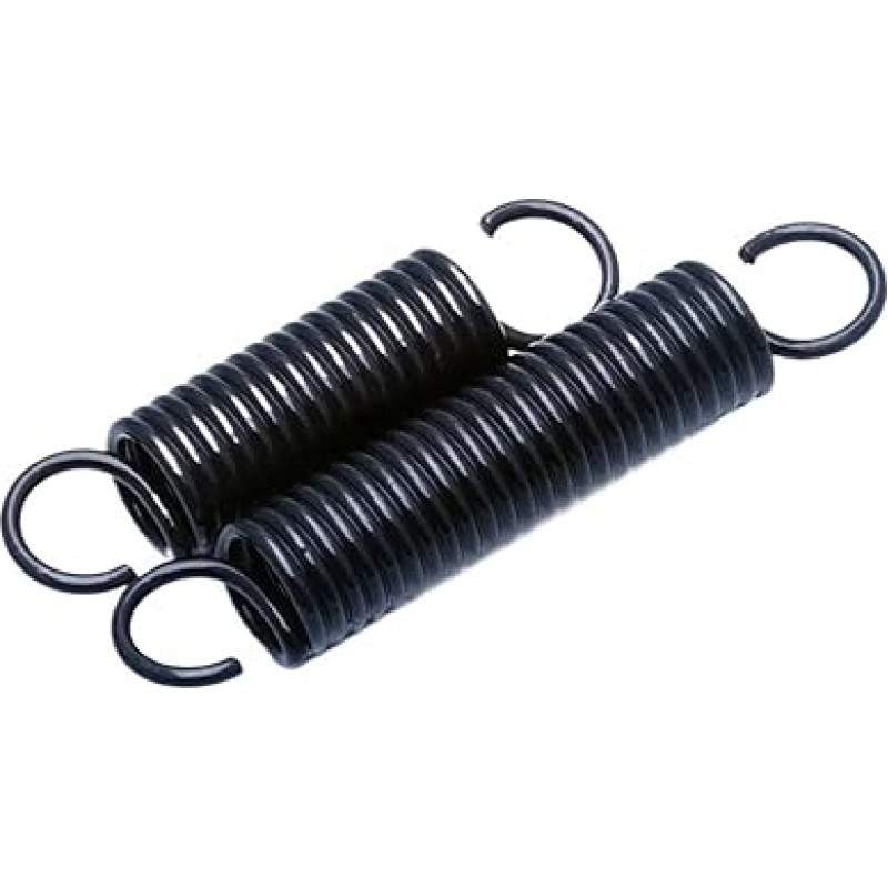 Zugfeder, Packung mit 2 Stück 65Mn Zugfederdraht offenem Haken,0 mm Außendurchmesser, verschiedene Größen, Länge 40-350(240mm,20mm-2.0mm)