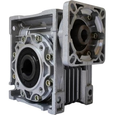 NMRV050 Schneckengetriebe-Drehzahlminderer, 60 x 60 mm Flansch mit 14 mm Eingangswelle, 25 mm Ausgangsbohrung for 60 Servomotor Metallgetriebe