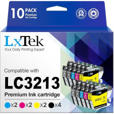 LxTek LC3213 LC3211 suderinamos Brother LC3211 spausdintuvo kasetės Brother MFC-J497DW spausdintuvo kasetės DCP-J572DW MFC-J491DW MFC-J890DW MFC-J895DW DCP-J772DW (juoda, žydra, purpurinė, geltona, pakuotė)