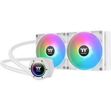 Thermaltake TH280 V2 ARGB Sync Snow AIO CPU aušinimas vandeniu 280 mm, Infinity Mirror, 2x CT140 ARGB White PWM, pagrindinės plokštės sinchronizavimas, Intel/AMD
