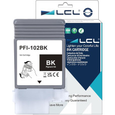 LCL PFI102 juodos spalvos rašalo kasetė, suderinama su Canon PFI-102 PFI-102BK, skirta Canon imagePROGRAF iPF500 iPF510 iPF600 iPF605 iPF610 iPF650 iPF655 iPF700 iPF710 iPF720 iPF720 iPF750 iPF755 iPF760 iPF765