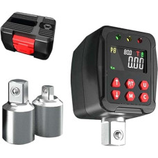 30,5 cm digitaler Drehmomentadapter mit 1/2-Zoll-Antrieb, Drehmomentbereich 0 9 340 Nm, Spitzen- und Track-Modusanzeige, Voreinstellwertspeicher, LED- und Summer-Alarme (30 N)