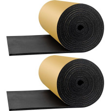 2 dideli jūrinių putų lakštai 40 x 200 x 1,5 cm uždarų ląstelių guma su lipnia izoliacija Lengvas, atsparus vandeniui