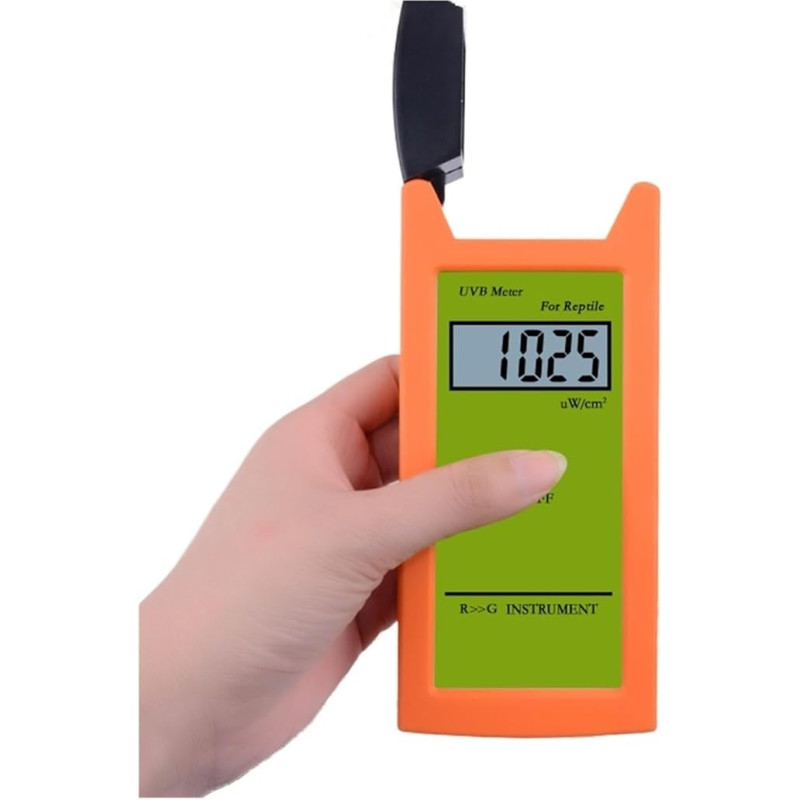 UVB testeris, didelio tikslumo UVB detektorius, UVB testeris ropliams, momentiniai rodmenys, UVB matuoklis, šviesumo matavimo priemonė