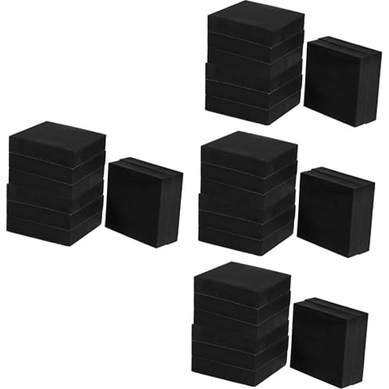 OUNONA 4 Sätze Stoßfeste Antirutschmatte Haftschaumpolsterung Unterlage Klebepolsterung Isolierschaum Schaumstoff-klebepads Stopper Hartholz Platte Maschine Doppelt Black Eva 8 Stück * 4