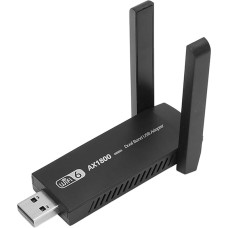 Akozon AX1800M WiFi 6 USB Adapter, with Dual Band 5G 2.4G 802.11ax 3.0 Wireless Network Card for PC Desktop Laptop, Supports 7 10 11WiFi USB3.0 2.4GHz to 5.0GHz AX1800Mbps