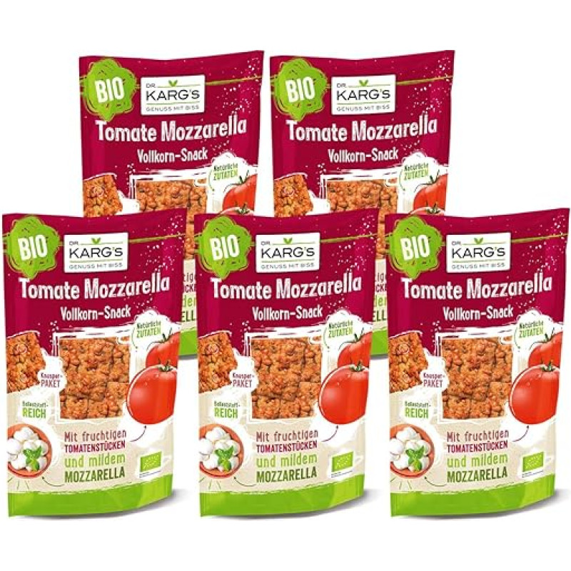 Dr. Kargs Ekologiški pomidorų mocarelos užkandžiai 110 g, 5 vnt.