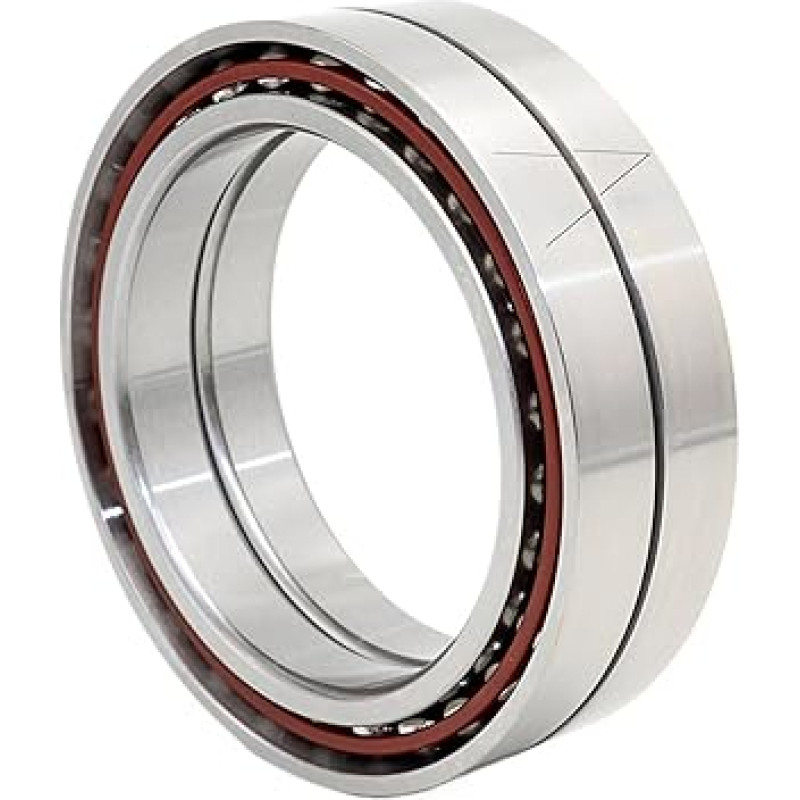 1 pora 7010CD P4A DBD 50X80X16 kampinio kontakto rutuliniai guoliai ABEC-7