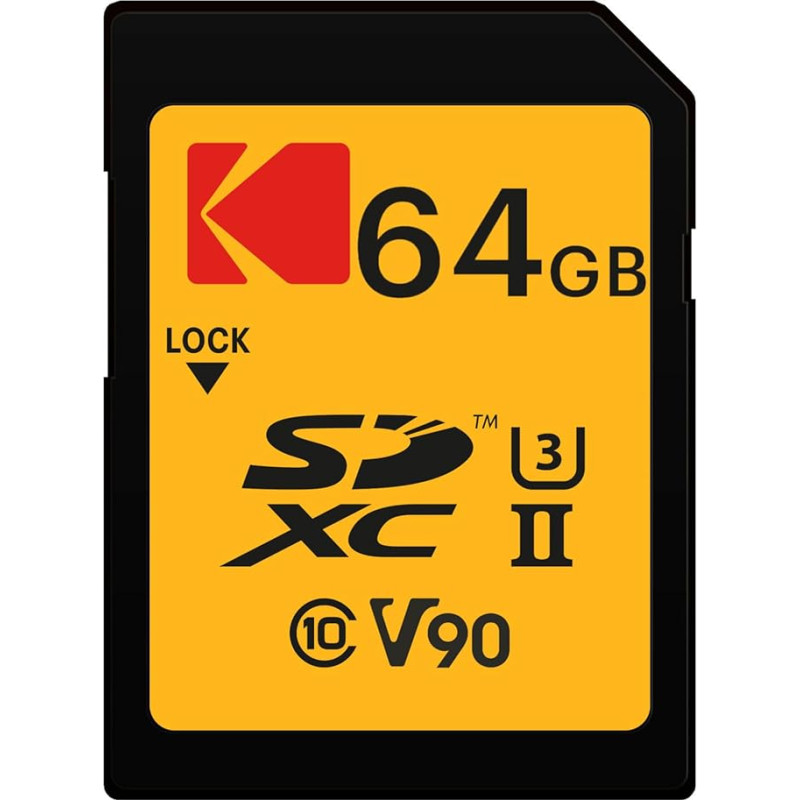 KODAK SD 64GB UHS-II U3 V90 Ultra Pro