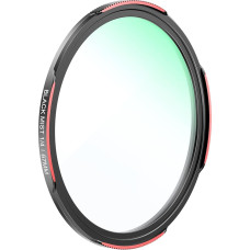 TELESIN 67 mm 1/4 1/4 juodo rūko telefono objektyvo filtras, DSLR fotoaparato objektyvas, daugiasluoksnis stiklas su nano danga, AR ir AF danga, mažina atspindžius, apsaugo nuo vandens ir pirštų atspaudų