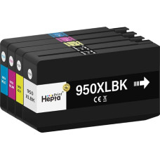 4 kasetės 950 951 XL, skirtos HP 950XL 951XL spausdintuvo kasetėms, daugkartinės pakuotės rašalo kasetės, suderinamos su HP Officejet Pro 251dw, 271dw, 276dw, 8100 8610 8620 8630 8640 8650 8660 8615 8616