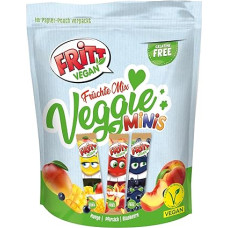 FRITT Vegan Fruit Mix Minis 135 g, 100 % veganiški, 3 skirtingų skonių kramtomieji saldainiai