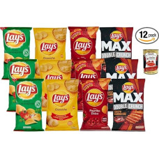 Itališkų gurmaniškų traškučių mišinio pakuotė (12 pakuočių) | Knusprige Chips Sortenmix | Campagnola, Klassisch, Paprika & Extra Crunch | Großpackung Party & Vorrat + Italian Gourmet polpa 400g