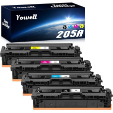 4x 205A toneris, suderinamas su HP 205A CF530A CF531A CF532A CF533A, skirtas HP Color Laserjet Pro MFP M180n M180n M180nw M180fw M181n M154a M154nw