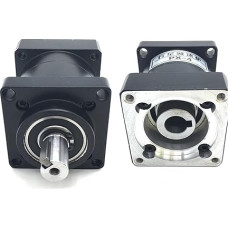 130mm Servomotor Planetengetriebe Nema52 Schrittmotor Drehzahlminderer 3 Zu 1/5 Zu 1/15 Zu 1 19mm/22mm Eingang Abwärtsgetriebe 1St (santykis 4 su 1,19 Input 19 Output)