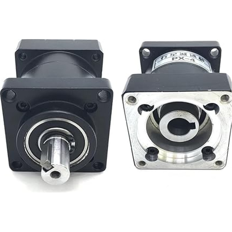 130mm Servomotor Planetengetriebe Nema52 Schrittmotor Drehzahlminderer 3 Zu 1/5 Zu 1/15 Zu 1 19mm/22mm Eingang Abwärtsgetriebe 1St (santykis 4 su 1,19 Input 19 Output)