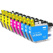 LC3219XL LC3219 Spausdintuvo kasetės LC3217 LC 3219 XL LC 3219XL Suderinamos su Brother LC3219XL LC 3217 LC-3219XL, skirtos Brother MFC-J5330DW MFC-J5730DW MFC-J6930DW (3 Ciano, 3 Giallo, 3