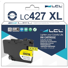 LCL LC-427 geltonos spalvos didelės talpos rašalo kasetė, suderinama su Brother LC-427 LC-427 LC-427XL LC-427XL LC-427XL suderinama su Brother MFC-J5955DW MFC-J6955DW MFC-J6955DW MFC-J6957DW MFC-J6959DW HL-J6010DW (2 vnt.)