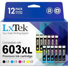 12er-Pack Druckerpatronen 603 XL 603XL Kompatibel für Epson 603 XL Multipack für Epson Expression Home P 3100 XP 2100 XP 4150 XP 2105 XP 3150 XP 4150 Drucker