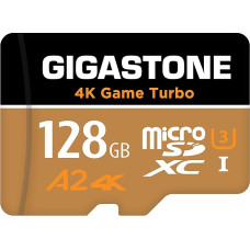 GIGASTONE 128GB Micro SD kortelė, 4K Game Turbo, iki 100/50MB/s, MicroSDXC atminties kortelė, skirta 