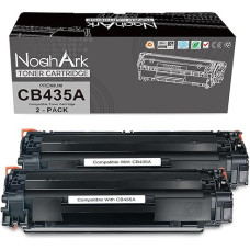 NoahArk suderinama su HP CB435A tonerio kasetėmis, skirtomis HP Laserjet P1005 P1006 P1007 P1008 P1009 spausdintuvui (2 juodos spalvos)