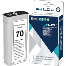LCL suderinama rašalo kasetė 70 C9449A 135ML didelio našumo (vaizdas juodas), skirta pakeisti Designjet Z2100 Z3100 Z3100PS Z3200 Z3200 Z3200PS Z5200 Z5400