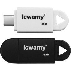 USB atmintinė 4GB 2 pakuotės C tipo USB atmintinė 2 pakuotės USB C atmintinė USB C tipo atmintinė
