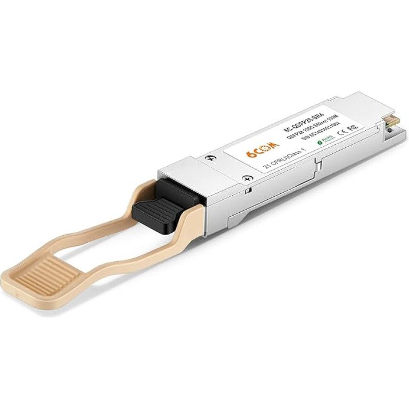 100GBASE-SR4 QSFP28 850 nm 100 m DDM MMF siųstuvas, 100Gigabitinis QSFP28 MPO daugiamodis modulis, suderinamas su 