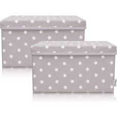 2 vaikiškų dėžių rinkinys 37 x 25 x 21 cm Vaikų kambario ir svetainės krepšys