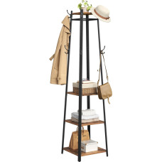 VASAGLE Coat Rack Coat Rack Coat Rack with 8 Double Hooks 4 Shelves Clothes Rail Metal Frame Coat Rack Coat Rack Coat Rack Coat Rack Coat Rack Coat Rack Coat Rack Coat Rack Coat Rack Coat Rack Coat