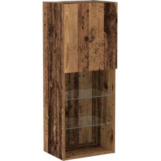 vidaXL Šiuolaikinis senovinio medžio pramogų centras su plaukiojančiais stiklais ir daugybe laikymo vietos | Puikus modernus televizoriaus stovas svetainei | Stilinga konstrukcija iš medžio