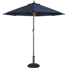 Bolero GG496 Round Parasol, 2370 mm Height x 2520 mm Diameter, Navy Blue