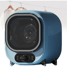 Maža nešiojama kondensato džiovyklė su nerūdijančio plieno būgnu, elektrinė kondensato džiovyklė, 0,8 kg talpos, skirta statyti ant stalviršio arba montuoti ant sienos mažose erdvėse (D)