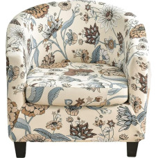 CRFATOP klubo kėdės dangtelis Spausdintas kėdės dangtelis Minkštas spausdintas apvalus kėdės dangtelis su elastinga baze, skirtas baro stalui Gyvenamasis kambarys 2 dalys (A7 spalva)