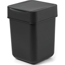 carrotez Mini Trash Can Coffee Bar Dressing Table Desk Countertop 2 Litre Mini Trash Can Trash Can Black