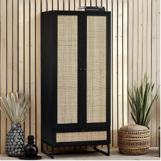 Julian Bowen Padstow drabužių spinta, juoda, vienas dydis