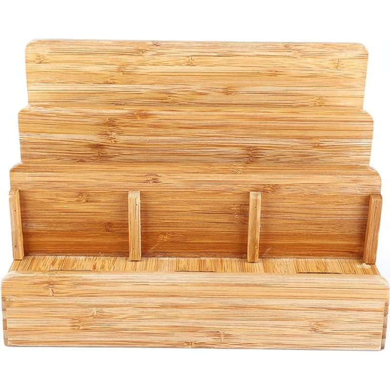 Įvairių prietaisų stovas, bambuko kelių prietaisų stovo laikiklis, įkrovimo stotelė, telefono planšetinio kompiuterio planšetinio kompiuterio organizatorius