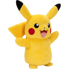 Pokémon PKW2365-28 cm prabangus pliušinis žaislas - Pikachu, oficialus pliušinis žaislas su judesiais, šviesa ir garsu