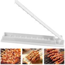 Kebabų kepimo aparatas LangeKebab Press Mould Manual Kabob Formuokite savo kofta kebabą Unikalus tradicinis turkiškas šašlykas virtuvei Namų piknikas Lauko stovyklavietė