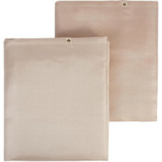 VEVOR Set of 2 Welding Blankets 1230 x 1835 x 0.8 mm Welding Protection Blanket 537°C Heat Resistant Heat Protection Fabric Heat Protection Mat Fibreglass Fire Blanket Fireproof Mat Fire Mat Gold