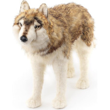 Uni-Toys - Wolf, standing - 94 cm (length) - plush wolf, lupus - plush toy, cuddly toy