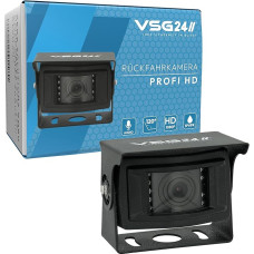 VSG 24 HD Reversing Camera Professional HD 720P Audio Flexible Installation 120° & IP69K 12 Volt 9 Night Vision IR Diodes, Waterproof and Anti-Glare