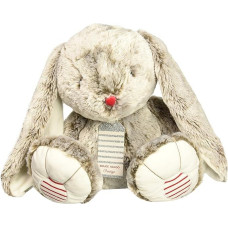 Kaloo - Rouge Kaloo - 55 cm Prestige Grey Léo The Rabbit - Small Silky-Furred Soft Toy - Big-Eared Rabbit Plush - 0 Months +, K963539