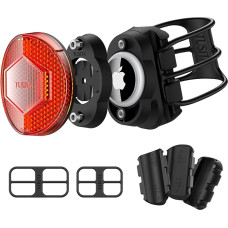 TUSITA Airtag Scooter Mount, Hidden Bicycle GPS Tracker Case for Airtag Bicycle Seat Post Reflector Mounts, Anti-Theft Airtag Holder for Bicycle, Electric Bicycle