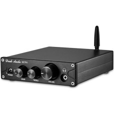 Douk Audio G3 PRO Bluetooth 5.0 Power Amplifier and Headphone Amplifier, Support APTX, with DAC Chip, 100W x 2, Works for 2.0 Channel Passive Speakers (Black)