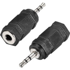 sourcing map 2.5mm Male to 3.5mm Female Stereo Audio Adapter Coupler Converter 2pcs